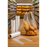 Özkan Ambalaj Temizlik 25x52 Cm Büyük Boy 200'lü 1 Rulo Şeffaf Rulo Market Manav Poşeti