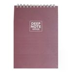 Özkan Deep Note 17X24 Spiralli Bloknot 100 Yap. Düz Defter Bordo