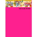 Özkan Defter A4 120 Yaprak Bloknot Myscala Kareli Metalik Pembe