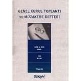 Özkan Genel Kurul Toplantı Ve Müzakere Defteri 40 Yp