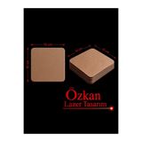 Özkan Lazer 20 Adet 10x10 Cm 3 Mm Ham Mdf Kare Lazer Kesim Supla Runner