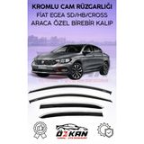 ÖZKAN TUNING AKSESUAR Fiat Egea Kromlu Cam Rüzgarlığı Krom Rüzgarlık 2016 - 2022 Sedan / Hb Uyumlu