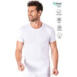 Özkan Underwear 11144 Erkek Yuvarlak Simit Yaka Pamuklu Modal Tişört Fanila - Beyaz