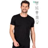 Özkan Underwear 11144 Erkek Yuvarlak Yaka Pamuklu Modal Tişört Esnek ve Nefes Alabilir - Siyah - 3XL