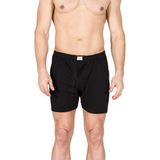 Özkan Underwear Özkan 0043 Erkek %100 Pamuklu Penye Süprem Kumaş Esnek Rahat Torbalı Paçalı Don Boxer Külot - Siyah