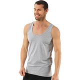 Özkan Underwear Özkan 0050 Erkek Gri Melanj Pamuklu Penye Süprem Atlet Nefes Alabilir ve Rahat Kesim - XL