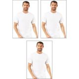 Özkan Underwear Özkan 0055 3'lü Paket Erkek Pamuklu Penye Esnek Rahat Kapalı Yaka Atlet Fanila - Beyaz - 2XL