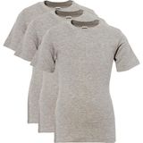 Özkan Underwear Özkan 0706 3'lü Paket Erkek Çocuk %100 Pamuklu Ribana Esnek Rahat Yarım Kol Kapalı Yaka Fanila T-shirt - 5 - 6 Yaş - Gri Melanj