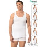 Özkan Underwear Özkan 10852 5'li Paket Erkek Premium Kumaş Pamuklu Modal Esnek Rahat Kalın Askılı Atlet - Beyaz - 3XL