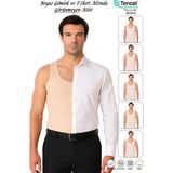 Özkan Underwear Özkan 10852 5'li Paket Erkek Premium Kumaş Pamuklu Modal Esnek Rahat Kalın Askılı Atlet - Taş