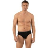 Özkan Underwear Özkan 11330 Erkek Pamuklu Likralı Penye Esnek Rahat Slip Külot - Siyah