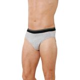Özkan Underwear Özkan 11330 Erkek Pamuklu Likralı Penye Slip Külot - 2XL - Gri Melanj