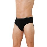 Özkan Underwear Özkan 11330 Erkek Pamuklu Likralı Penye Slip Külot - 2XL - Siyah