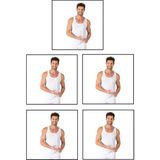 Özkan Underwear Özkan 11407 5'li Paket Erkek %100 Pamuklu Süprem Esnek Rahat Kalın Askılı Örme Atlet - Beyaz
