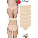 Özkan Underwear Özkan 23924 6'lı Paket Kadın Pamuklu Modal Esnek Yumuşak Slip Külot - Ten