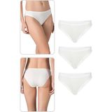 Özkan Underwear Özkan 23926 3'lü Paket Kadın Viskon Esnek Rahat Slip Külot - Ekru