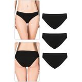 Özkan Underwear Özkan 23926 3'lü Paket Kadın Viskon Esnek Rahat Slip Külot - Siyah