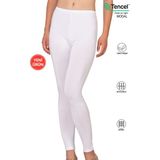Özkan Underwear Özkan 27779 Kadın Premium Kumaş Modal Pamuklu Uzun Tayt Esnek Rahat Yumuşak - Beyaz - 3XL