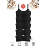 Özkan Underwear Özkan 43725 5'li Paket Kız Çocuk %95 Pamuklu Likralı Süprem Çıkarılabilir Pedli Alıştırma Sütyeni Ip Askılı Yarım Atlet Büstiyer - 13 - 14 Yaş