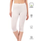 ÖZKAN underwear Özkan Kadın %95 Pamuklu Likralı Süprem Kumaş Esnek Rahat Yumuşak Diz Altı Kapri Tayt 0458