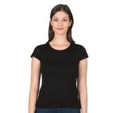 ÖZKAN underwear Özkan Kadın Premium Yumuşak Rahat Kumaş Viskon Bisiklet Yaka Kısa Kollu Örme T-shirt 7123