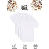 Özkan Underwear Özkan Underwear Özkan 0706 5'li Paket Erkek Çocuk %100 Pamuklu Ribana Esnek Rahat Yarım Kol Kapalı Yaka Fanila T-shirt - 1 - 2 Yaş - Beyaz