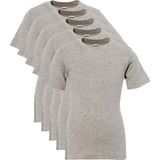Özkan Underwear Özkan Underwear Özkan 0706 5'li Paket Erkek Çocuk %100 Pamuklu Ribana Esnek Rahat Yarım Kol Kapalı Yaka Fanila T-shirt - 1 Yaş - Gri Melanj
