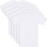 Özkan Underwear Özkan Underwear Özkan 0706 5'li Paket Erkek Çocuk %100 Pamuklu Ribana Esnek Rahat Yarım Kol Kapalı Yaka Fanila T-shirt - 7 - 8 Yaş - Beyaz