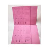 ÖZKAN Yarım Kapaklı Telli Dosya A4 Boy Karton 24x32 Pembe (10 ADET)