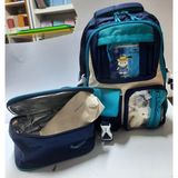 Özkara Çanta Okul Çantası 3 Lü Set Çanta, Beslenme Çantası,kalemkutu - Mavi