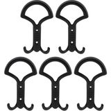 Özkaya Store (5 Adet) Noktalı Siyah Metal Portmanto Vestiyer Duvar Askısı Dolap Elbise Askılığı Askılık Askılığı - Belirtilmemiş