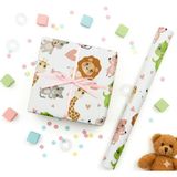 Özkaya Store 70X100 cm Çocuklara Özel Premium Hediye Paketleme Kağıdı 2'li Set | Eğlenceli Tema, Kalın, Kolay Sarılır, Özel Kutuda Rulo Gönderim | M1 - Belirtilmemiş
