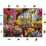 Özkaya Store Ahşap Puzzle Yetişkin - Çiçek Serası - 450 Parça, 29 x 39 cm - Yapıştırıcı Folyo Dahil - Benzersiz Şekilli Parçalar & Özel Figürler - R1-36 - Belirtilmemiş