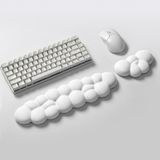 Özkaya Store Klasse Cloud Klavye ve Mouse Bilek Destek Seti, Bulut Ergopad, Kaymaz Tabanlı, Nefes Alan Kumaş, Ağrı Önleyici (Bilek Desteği Seti, Beyaz) - Belirtilmemiş