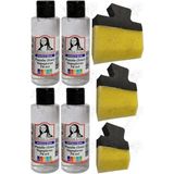 Özkaya Store Puzzle Yapıştırıcı 70 ml 4 Adet ve Yassı Patpat Sünger Fırça Seti 3 Lü Monalisa Yapboz Pazıl Yapıştırıcısı Şeffaf - Belirtilmemiş