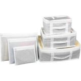 Ozkr Store Bavul Içi Düzenleyici Valiz Organizer 6 Lı Set - Çizgili