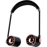 Ozkr Store Boyunluk Fan Hava Soğutucu Vantilatör Boyuna Asmalı Şarjlı 3 Kademeli Mini Klima Siyah