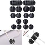 Ozkr Store Çok Amaçlı Kablo Tutucu Akrilik Güçlü Yapışkanlı Organizer Düzenleyici 16 Parça Set Kolay Kullanımlı