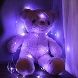Ozkr Store GD957 Şerit Pilli Aydınlatma 3 Metre 30 Adet Beyaz Peri LED