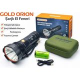 Ozkr Store Gold Orion OR-T40 100W 5000 Lümen LED Şarjlı El Feneri