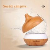 Ozkr Store Hava Nemlendirici 7 LED Işıklı Aromatik Oda Kokusu 550 ml Kahve Aroma Difüzörü Buhar Makinası