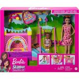 Ozkr Store HHB67 Barbie Bebek Bakıcısı Skipper Oyun Evi Seti