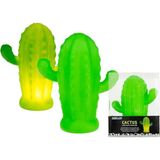 Ozkr Store Pilli Silikon LED Işıklı Sevimli Kaktüs Gece Lambası Aydınlatması