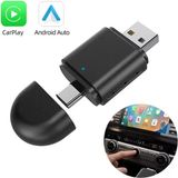 Ozkr Store Powermaster PM-27447 Kablosuz Carplay - Android Auto Çevirici Dönüştürücü Adaptör Iki Girişli USB - Type-C