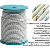 Özkul 8mm Iskota Halat Ip, Ipek Salıncak Gemici Ipi - 100metre