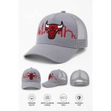 özkurt ticaret Chicago Bulls Urban Mesh Şapka – Gri/Kırmızı | Standart Beden
