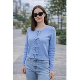 ÖZKURTOĞLU COLLECTİON Fiyonklu Kurdele Detaylı Triko Ceket Hırka