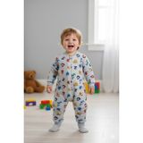 Özlem Bebe 1-16 Yaş Arası Ara Dolgu Alfabe Desenli Unisex Uyku Tulumu - Gri - 5 - 6 Yaş