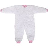 Özlem Bebe 7-12 Yaş Arası Pembe Yıldızlı Ara Dolgu Uyku Tulumu - 7 Yaş - Açık Pembe