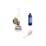 ÖZLEVENT Klasik Gaz Lambası 400 ml Mavi Kandil Yağı 50cm Fitil